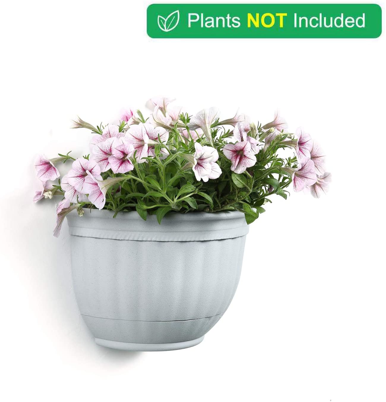 self watering wall planter with hooks T4U