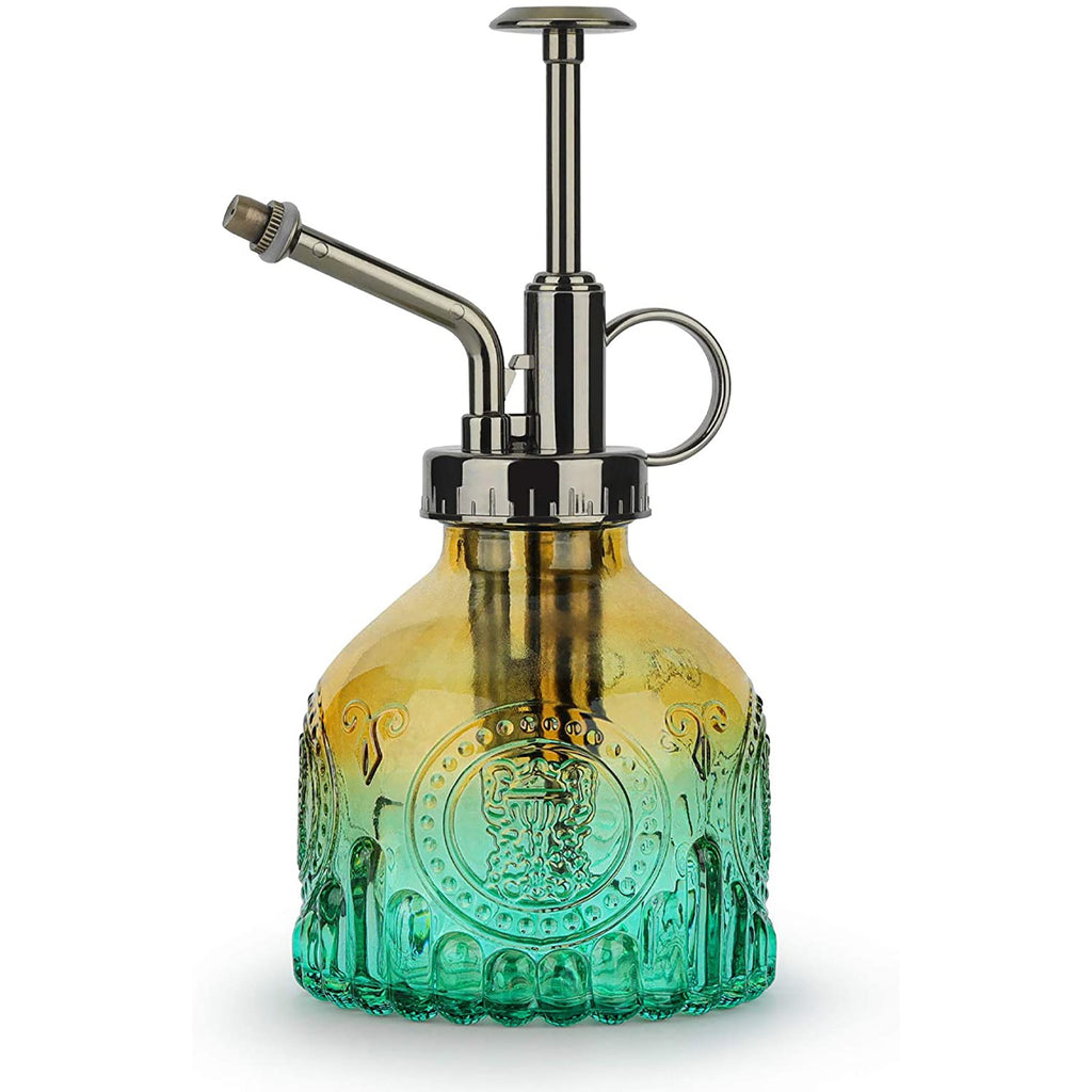 200ml/7oz Gradient green vintage style glass spray bottle T4U