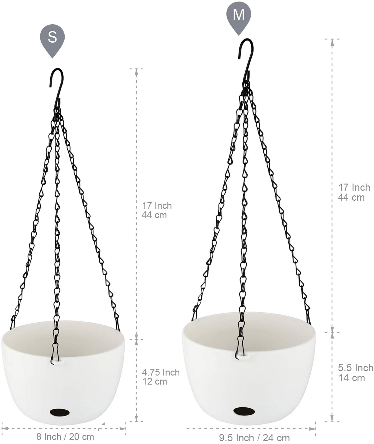 self watering hanging planters T4U